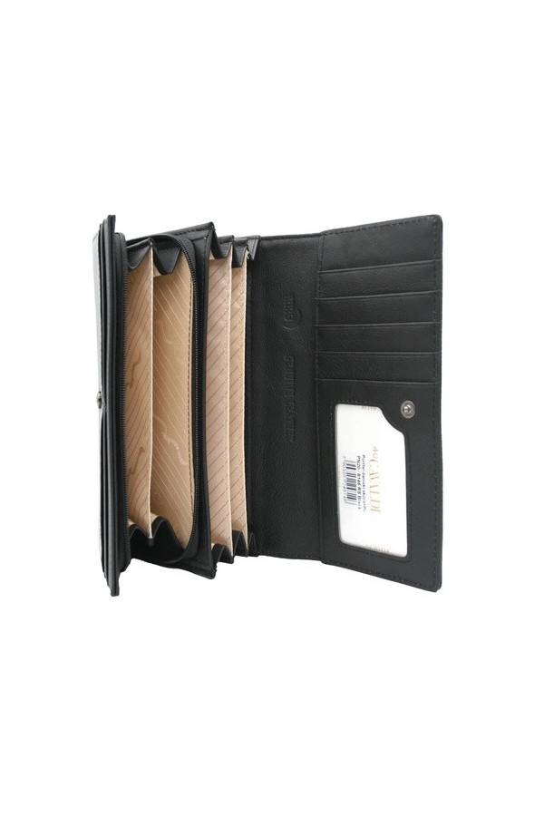 Portfel Cavaldi  czarny połyskujący