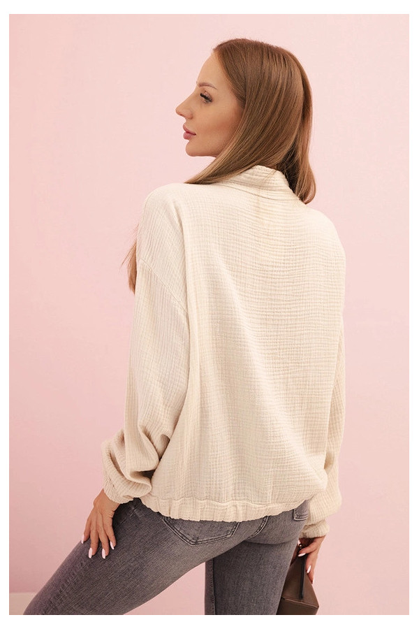 KOSZULA NARZUTKA MUŚLINOWA BEŻOWA