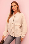 KOSZULA NARZUTKA MUŚLINOWA BEŻOWA