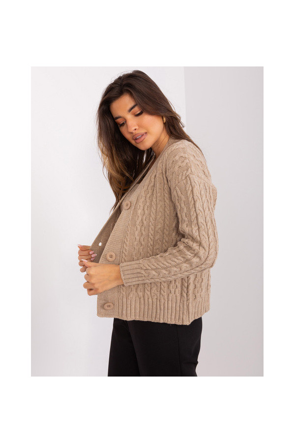 Beżowy sweterkowy komplet