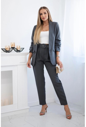 Komplet Garniturowy / Garnitur szary